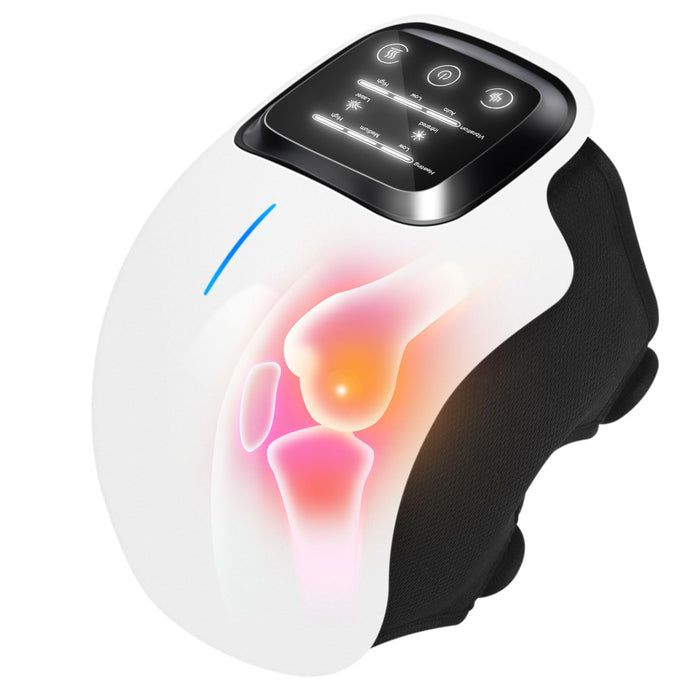 Kullre Knee Massager, Adjustable Temperature Cordless Knee Massager, Portable Massager with Heating and Vibration Function, Best Gifts for Friends and Family