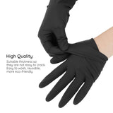 Segbeauty 20 Counts Hair Color Gloves, Reusable Black Dye Gloves Powder Free Rubber Latex Gloves Professional Hair Coloring Accessories for Hair Salon Highlighting, House Cleaning (Small)