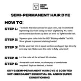 Good Dye Young Semi Permanent Brown Hair Dye (Earthworm) – UV Protective Temporary Hair Color Lasts 15-24+ Washes – Conditioning Brown Hair Dye - (5oz)