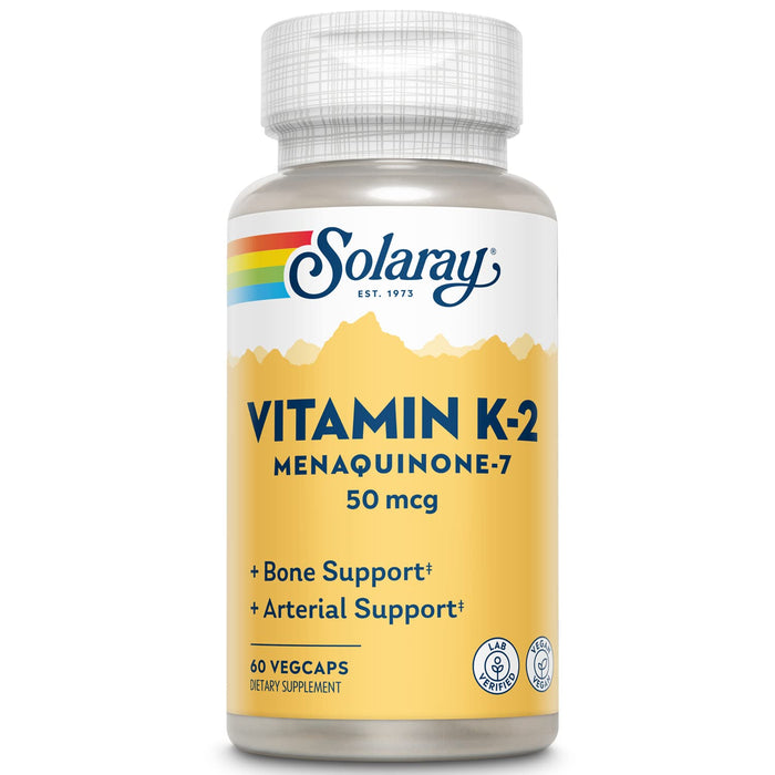 SOLARAY K-2 Mk-7 50 Mcg VCapsules | 60 Count