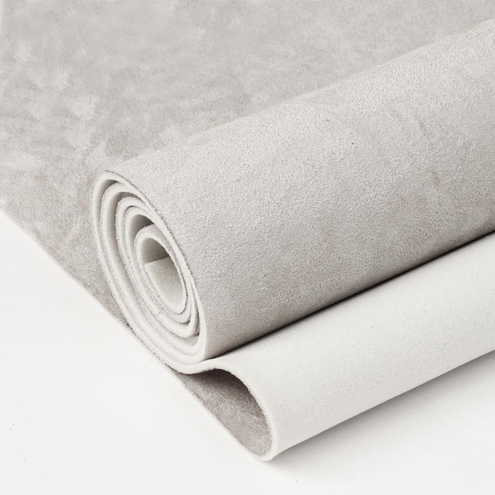 Hiksuky Suede Auto Headliner Fabric 36" L × 60" W with Foam Backing - Grey Interior Replacement Material for Car/Truck/SUV/RV Roof, Tube Packaging - Home Repair/DIY Headliner Material