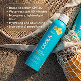 COOLA Organic Sunscreen SPF 30 Sunblock Spray, Dermatologist Tested Skin Care for Daily Protection, Vegan and Gluten Free, Piña Colada, 6 Fl Oz