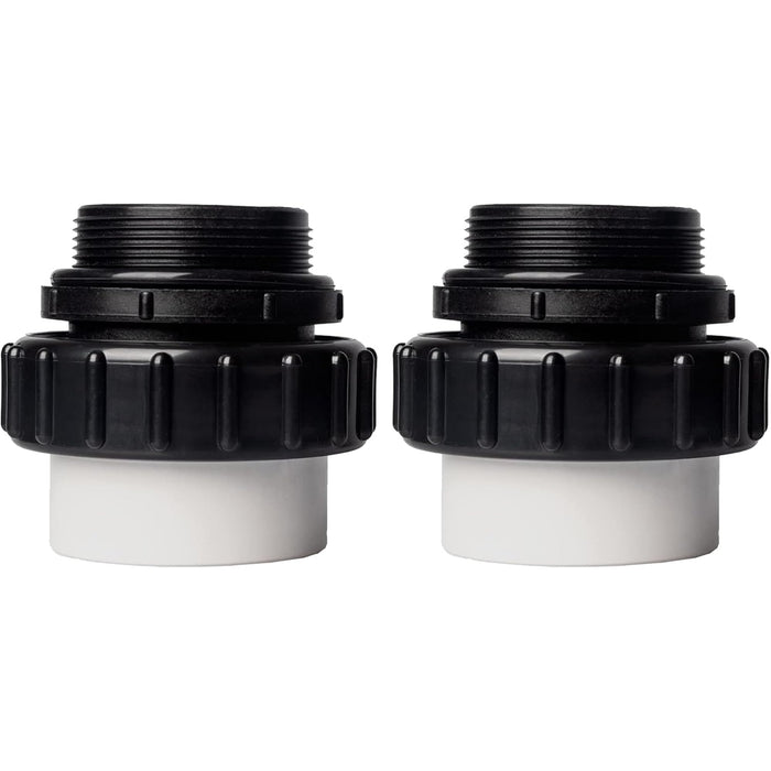 TonGass (2-Pack) 2" MIP x 2.37" PVC Hi-Temp Unions Compatible with Pentair Whisperflo & Intelliflo Pool Pumps Hand-Tightened Pool Pump High Temp Unions Replacement for Schedule 40 Male Adapters