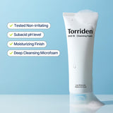 Torriden DIVE-IN Cleansing Foam Face Wash 5.07 fl oz., Hydrating Daily Facial Cleanser for All and Sensitive Skin, with Hyaluronic Acid, Panthenol, Allantoin | Vegan and Cruelty Free