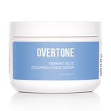 oVertone Haircare Color Depositing Conditioner - 8 oz Semi Permanent Hair Color Conditioner with Shea Butter & Coconut Oil - Vibrant Blue Temporary Cruelty-Free Hair Color (Vibrant Blue)