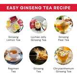 Baumann Premium American Ginseng Tea Bags (20 Tea Bags) - Authentic Panax Wisconsin Grown Panax Ginseng Herbal Tea - Healthy Green Tea with Antioxidant Ginsenosides for Enhanced Focus & Energy