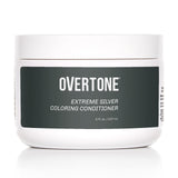 Overtone Haircare Color Depositing Conditioner - 8 oz Semi-permanent Hair Color Conditioner With Shea Butter & Coconut Oil - Extreme Silver Temporary Cruelty-Free Hair Color (Extreme Silver)