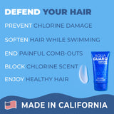 AquaGuard Pre-Swim Hair Defense | Made in California | Seriously, No More Swim Hair | Prevents Chlorine Damage + Softens Hair While Swimming | Color Safe, Leaves Hair Smelling Great | 5.3 oz (2 Pack)