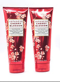 Bath and Body Works 2 Pack Japanese Cherry Blossom Ultra Shea Body Cream 8 Oz.