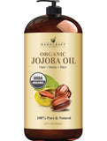 Handcraft Blends USDA Organic Jojoba Oil - 28 Fl Oz - 100% Pure and Natural - Premium Grade Oil for Skin and Hair - Anti-Aging Oil - Cold-Pressed and Hexane-Free