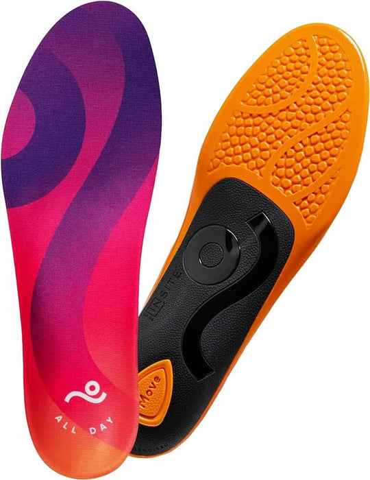 MOVE All Day Comfort Insole - Extra Plush Foam Insole for Stress Reduction on Feet, Knees, Back, Shock Absorbing, Walking, Foot Cushion, Comfort, Arch Support, and Work Boots (M6-6.5/WM7.5-8)