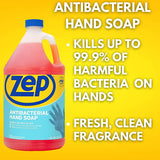 Zep Industrial Antibacterial Hand Soap - 1 Gallon (Case of 4) R46124 - Mild Formula, Removes Dirt and Soils From Hands