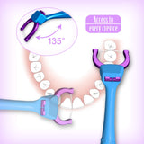 T.Smile Evolutionary Clean Dental Flossers, Kit of Refills Plus Long Handle (200 T-Tension Refills)