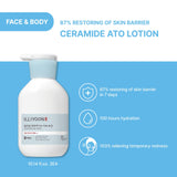 Illiyoon Ceramide Ato Lotion Set-Kit Includes 300ml *2 Lotion and mini travel kit with lotion, cream and body wash, Christmas and Birthday Gift