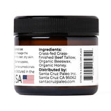 Santa Cruz Paleo Beef Tallow Beeswax and Honey