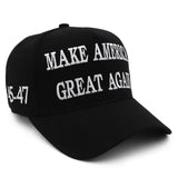 MAGA Hat Trump Hat 2024 45-47 Trump Merchandise Make America Great Again Hat Donald Trump USA Flag Baseball Cap Black