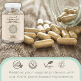 Herbal-avRay Natural Vaginal PH Balance for Women Pills – Supports Vaginal Health for Fresh & Happy Vagina – Plant-Based Vaginial PH Products – 90 Veggie Feminine Capsules