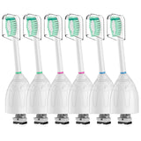 Toothbrush Heads for Philips Sonicare Replacement Brush Heads Medium Soft Dupont Bristles Electric Toothbrush Replacement Heads Fit E-Series Essence Xtreme Elite Advance and CleanCare, 6 Pack