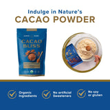 Earth Echo Cacao Bliss Unsweetened Organic Cacao Powder with Cinnamon, Turmeric, MCT Oil, and Lucuma Dairy-Free, Gluten-Free, Keto-Friendly Superfood Cocoa