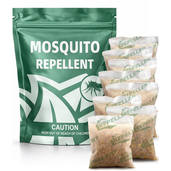 Kopplvn Mosquito Repellent Outdoor Patio, Backyard Mosquito Repellents, Mosquito Deterrent Indoor for Home, Mosquito Repellent for Door, Keep Mosquito Away from Garage, Last up to 2 Months-8 Pouches