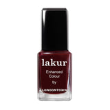 LONDONTOWN Blackened Purple Glossy Nail Polish, Elderberry lakur, Vegan Chip-Resistant Long-Lasting Nail Lacquer, 40 fl oz