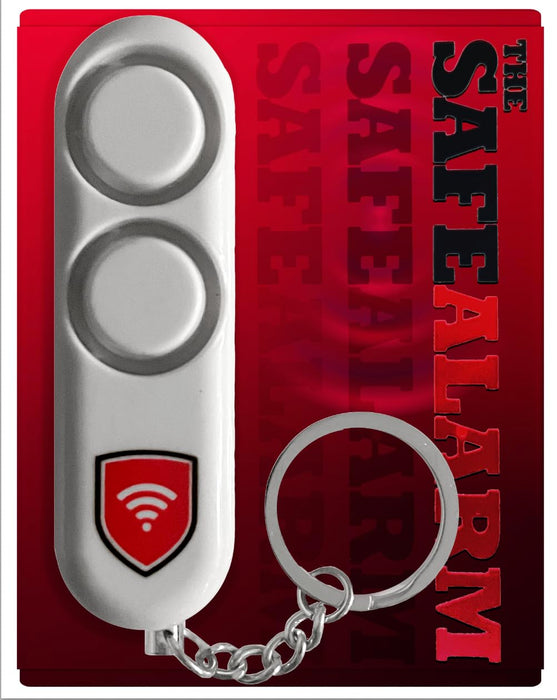 The SafeAlarm Personal Self-Defense Safety Alarm Keychain |Loud 120DB Dual Alarm Siren Heard up to 600 ft/185 Meters Away | Emergency Safety Alarm for Women, Men, Children, Elderly