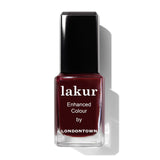 LONDONTOWN Blackened Purple Glossy Nail Polish, Elderberry lakur, Vegan Chip-Resistant Long-Lasting Nail Lacquer, 40 fl oz