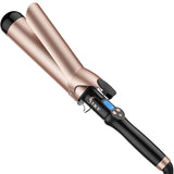 2 Inch Extra Long Barrel Curling Iron for Long Hair, Large Barrel Curling Wand Ceramic Tourmaline Dual Voltage