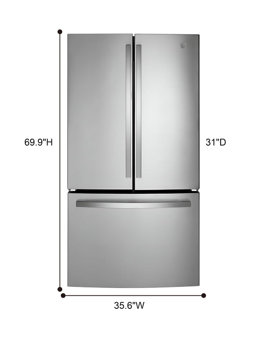 GE PROFILE 21.9 cu. ft. Counter Depth French Door Refrigerator w/Internal Dispenser in Fingerprint Resistant Stainless
