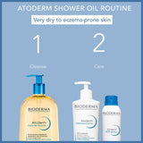 Bioderma Atoderm Shower Oil, Cleansing Oil For Face & Body, Nourishing Cleansing Oil For Dry to Atopic Sensitive Skin For Softer & Smooth Skin For Your Whole Family