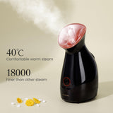 Colorafarm Facial Steamer Nano Ionic: Face Steamer Deep Cleaning Unclogs Pores - Humidifier Warm Hot Mist Home Sauna Spa for Women Men Sinuses Moisturizing