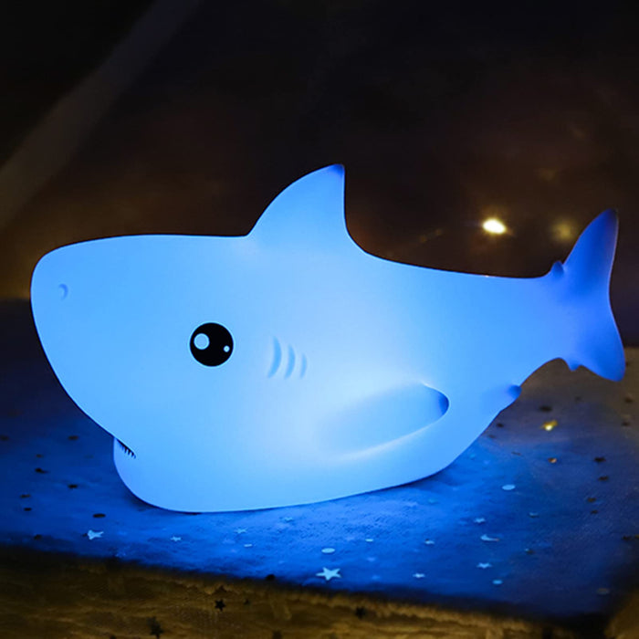 ZKLiLi Shark Night Light for Kid, Shark Lights for Boys Girls Christmas Gifts Nightlight Kids Teens Room Decor, Silicone Animal Night Lamp Gift(Shark)