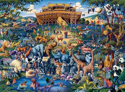 Buffalo Games - Dowdle - Noah's Ark - 1000 Piece Jigsaw Puzzle for Adults -Challenging Puzzle Perfect for Game Nights - Finished Size is 26.75 x 19.75