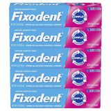 Fixodent Original Secure Denture Adhesive Cream for Full and Partial Denture Wearers, 2.4oz (Pack of 5)