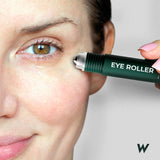 Wolf Project Under Eye Roller with Caffeine, Vitamin C and Peptides - Energizing Serum for Dark Circles and Puffiness, Fine Lines, Wrinkles - Gel-Based Brightening Cream