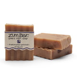 Indigo Wild Zum Bar Goat's Milk Soap - Mother's Day Gift - Frankincense-Patchouli - 3 oz (3 Pack)