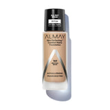 Almay Skin Perfecting Comfort Matte Foundation, Hypoallergenic, Cruelty Free, -Fragrance Free, Dermatologist Tested Liquid Makeup, Neutral Beige, 1 Fluid Ounce