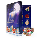 The Madelaine Chocolate Company Solid Premium Milk Chocolate Advent Calendar Book - 24 Assorted Premium Milk Chocolate Holiday-Themed Treats