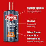 Alpecin C1 Caffeine Shampoo, 8.45 fl oz (Pack of 3), Caffeine Shampoo Cleanses the Scalp to Promote Natural Hair Growth, Leaves Hair Feeling Thicker and Stronger