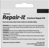 DENTEMP Repair Kit - Repair-It Advanced Formula Denture Repair Kit - Denture Repair Kit Repairs Broken Dentures - Denture Repair to Mend Cracks & Replace Loose Teeth