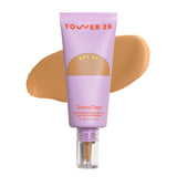 Tower 28 SunnyDays SPF 30 Tinted Sunscreen, 30 PCH | 2-in-1 Foundation with Mineral Sunscreen Broad Spectrum UVA/UVB Protection | Light-Medium Buildable Coverage, Natural Finish | 1 Fl Oz