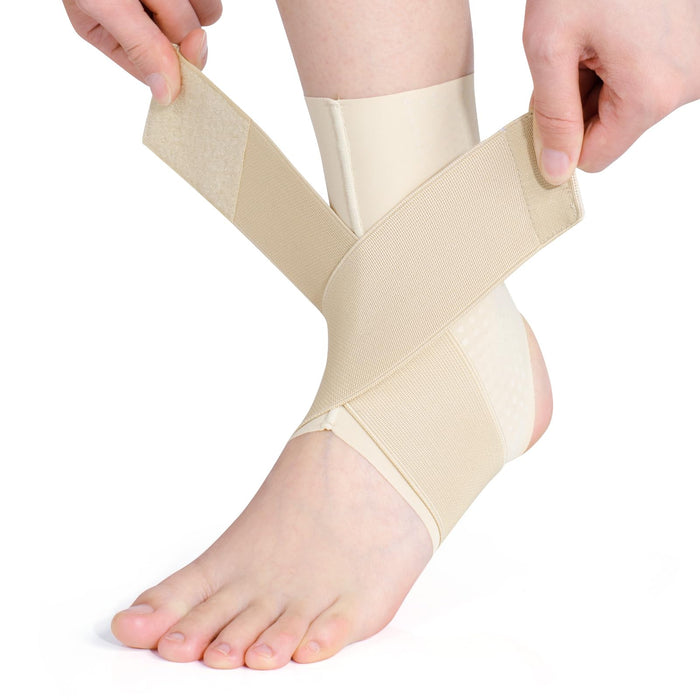 Galvaran Ankle Brace, Adjustable Breathable Compression Ankle Support，for Men and Women with Sprained Ankles, Ankle Wrap Stabilizing Ligaments, Plantar Fasciitis Relief
