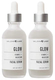 Valjean Labs Facial Serum, Glow | Vitamin C + Magnesium | Helps to Brighten and Clear Skin, Even Tone and Prevent Wrinkles | Paraben Free, Cruelty Free, Made in USA (1.83 oz, 2 Pack)