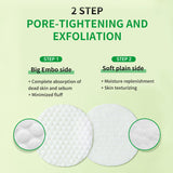 WELLAGE CICA Calming Pore Tightening Exfoliating Toner Pads 70 Pads - with Centella Asiatica, PHA, LHA, and Madecassoside, Facial Pads for Moisturizing and Soothing