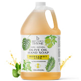 Brittanie's Thyme - Organic Olive Oil Castile Liquid Soap Refill (Bergamot Lime, 1 Gallon) - Made with Natural Luxurious Oils. Vegan & Gluten Free Non-GMO - Uses: Face, Body, Dishes, Pets & Laundry