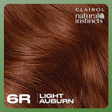 Clairol Natural Instincts Demi-Permanent Hair Dye, 6R Light Auburn Hair Color, Pack of 3