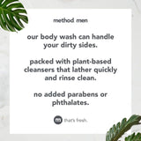 Method Men Body Wash, Cedar + Cypress, Paraben and Phthalate Free, 18 FL Oz (Pack of 3)