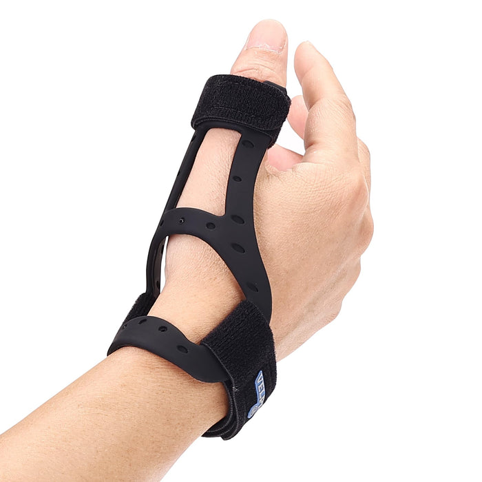 Velpeau Silicone Thumb Support Brace -Waterproof Semi-rigid Stabilizer Splint for Tendonitis, De Quervains,Arthritis,Trigger Finger,Fits both hands(M)