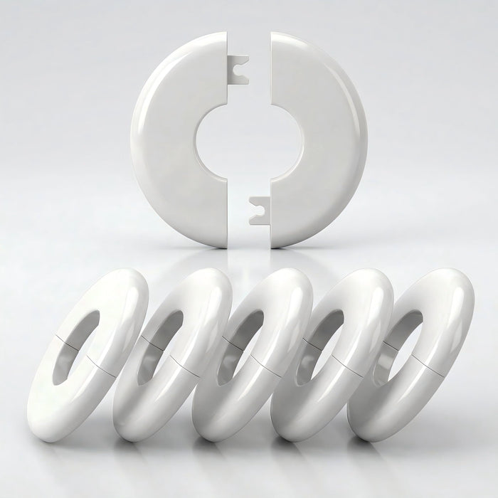Pool Escutcheon Plates/Pool Ladder Cover Plate/Pool Trim Rings Fits for 1.9" Inner Within Diameter Tubing Pool Handrail&Pool Handrail Covers for Inground Pools/Other Water Pipes etc (6)