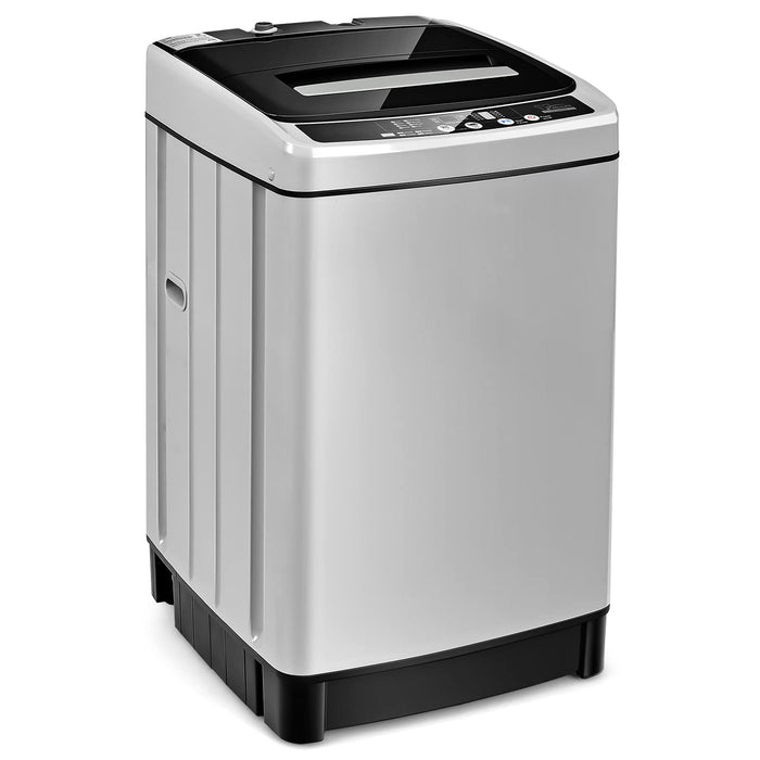 ARLIME 2 in 1 Portable Washing Machine, Full-Automatic Washer 1.5 Cu.Ft Capacity, Laundry Washer & Spin Dryer w/Long Inlet & Outlet Hose For Apartments, Condos, Dorms, RV’s Camping Living (Grey)